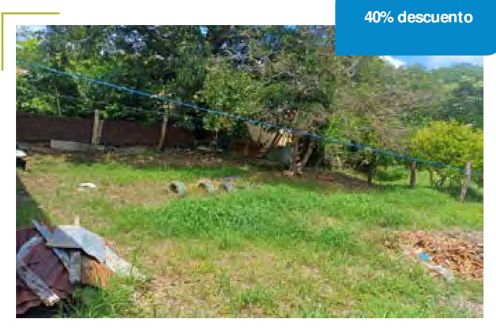 Terreno en Nicoya con 40% de rebaja. Precio actual de ¢3.735.589,14. Opción accesible para inversión. Código: 8420-2.