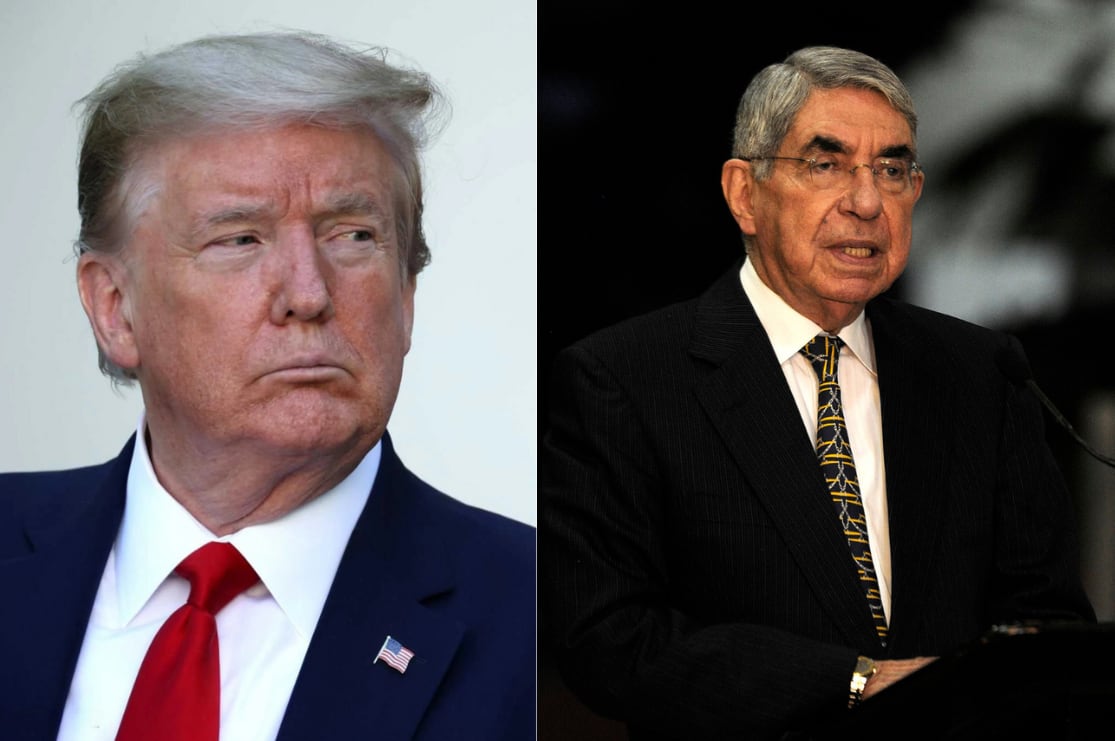Dónald Trump y Óscar Arias