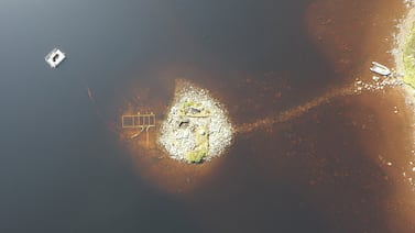 Las antiguas islas artificiales ocultas bajo el agua que arqueólogos finalmente lograron estudiar
