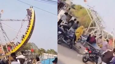 ¡Terror en el Barco pirata! Juego mecánico colapsó y dejó heridos a varios niños