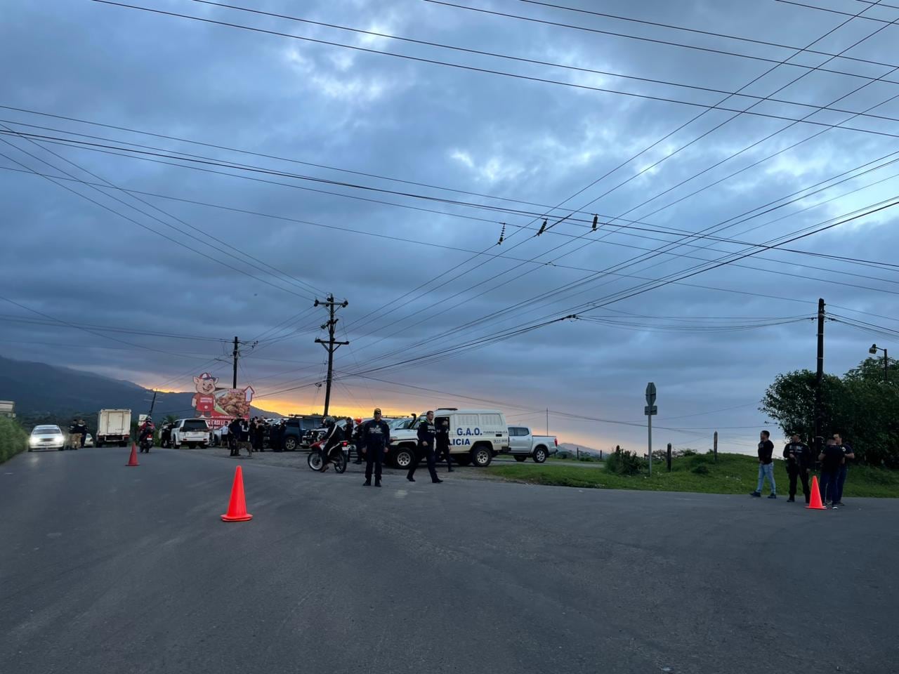 Cuerpos policiales de San Carlos tomaron las calles de los principales distritos del cantón como parte de un operativo conjunto.