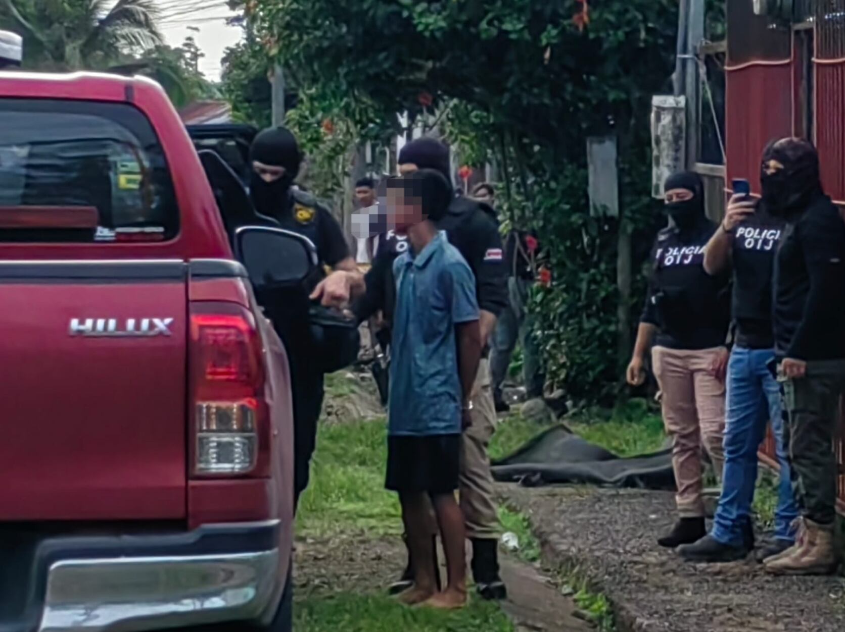 Joven detenido en Limón