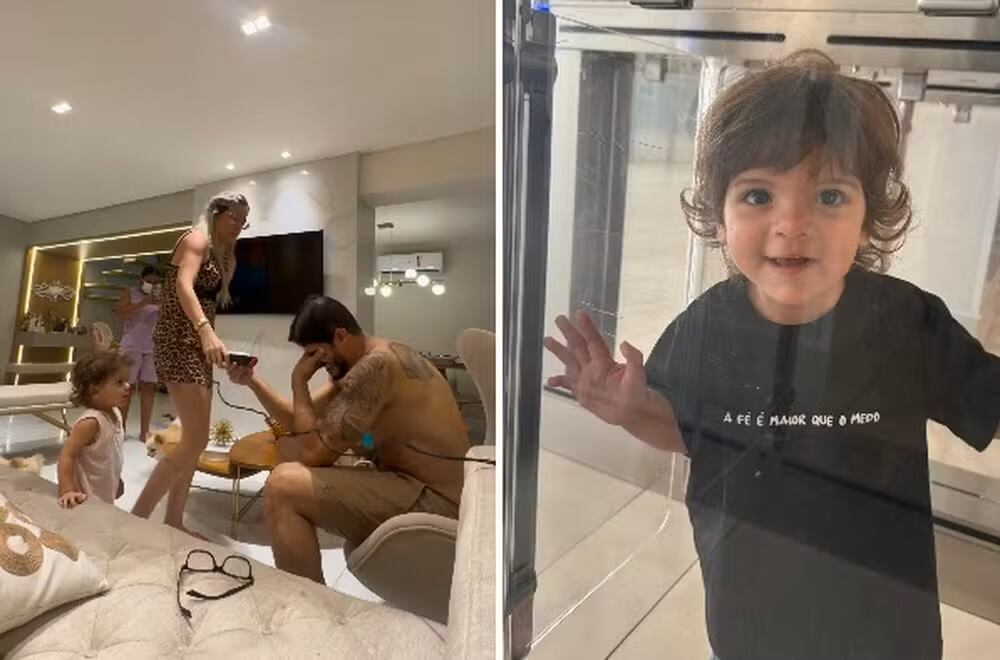 Maria Luísa, de 1 año, lucha contra el cáncer. Su padre se rapó para apoyarla y el gesto causó gran impacto en redes sociales.