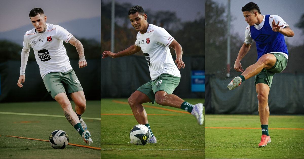 Anderson Canhoto, Creichel Pérez y Alexis Gamboa son tres de los futbolistas disponibles en Liga Deportiva Alajuelense para el juego ante Santos.