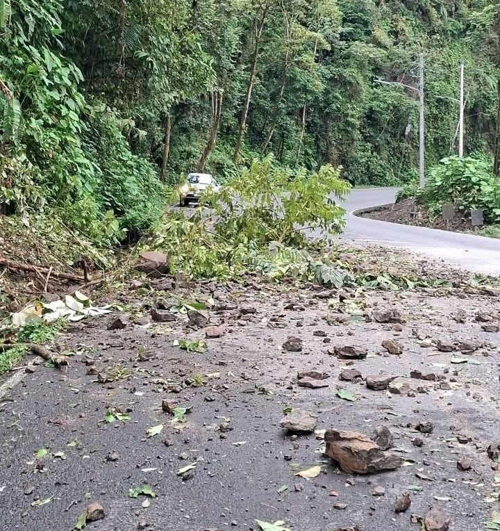 Caída de material 24 agosto en ruta 32