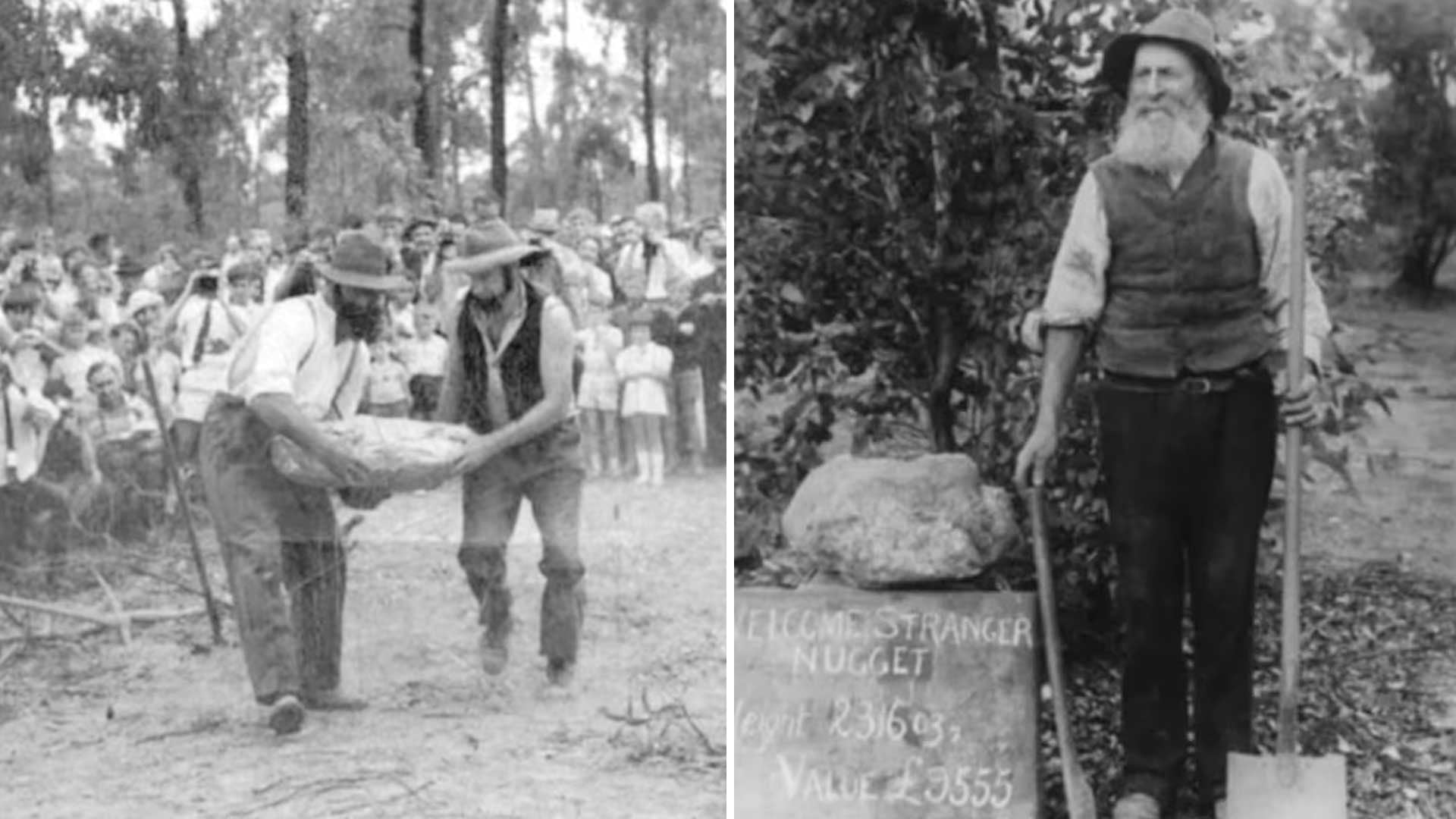 En 1869, dos mineros hallaron la pepita de oro más grande del mundo en Australia, transformándose en millonarios al instante.