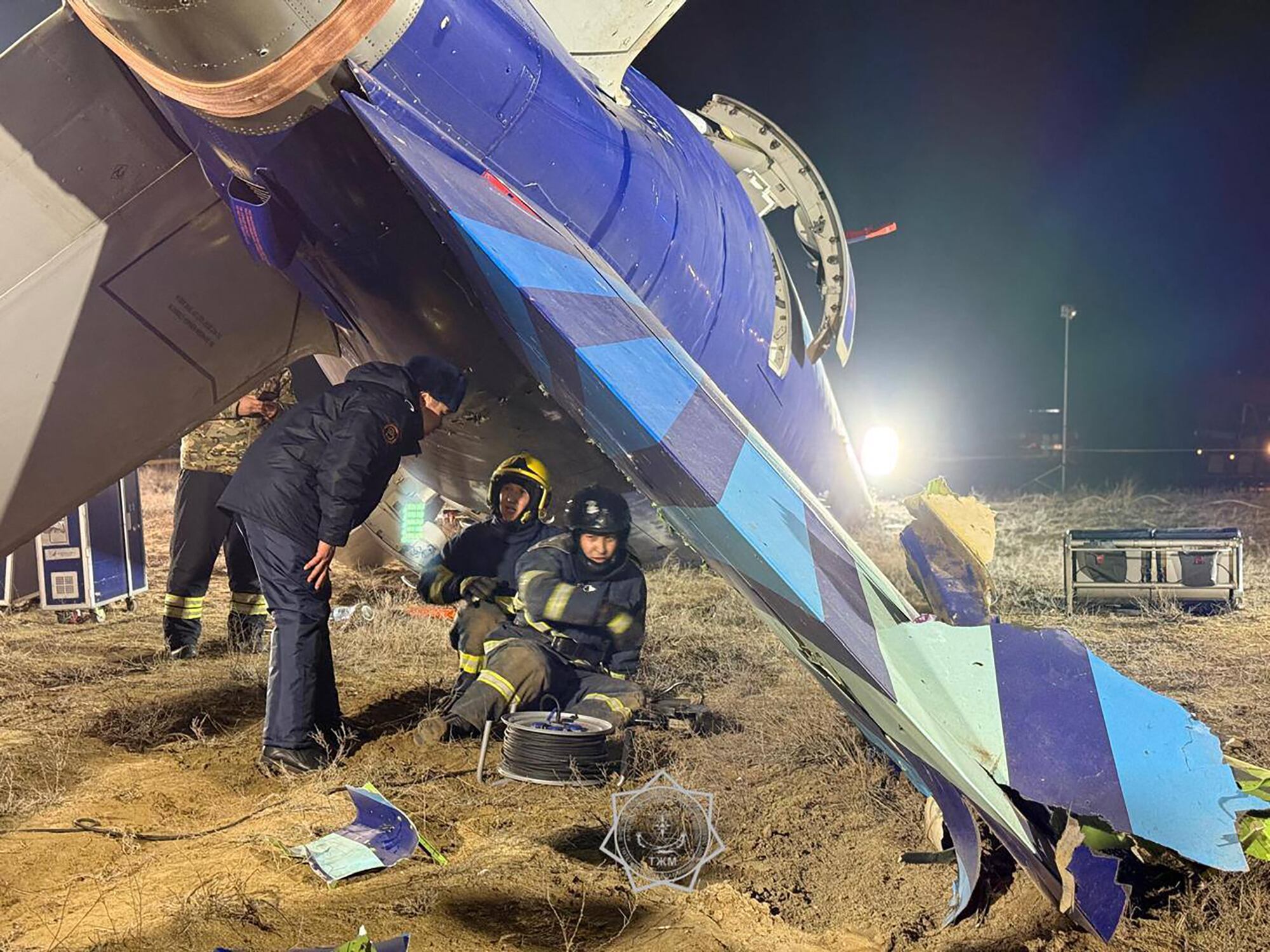 Accidente aéreo de Azerbaijan Airlines, en Aktau, Kazajistán.
