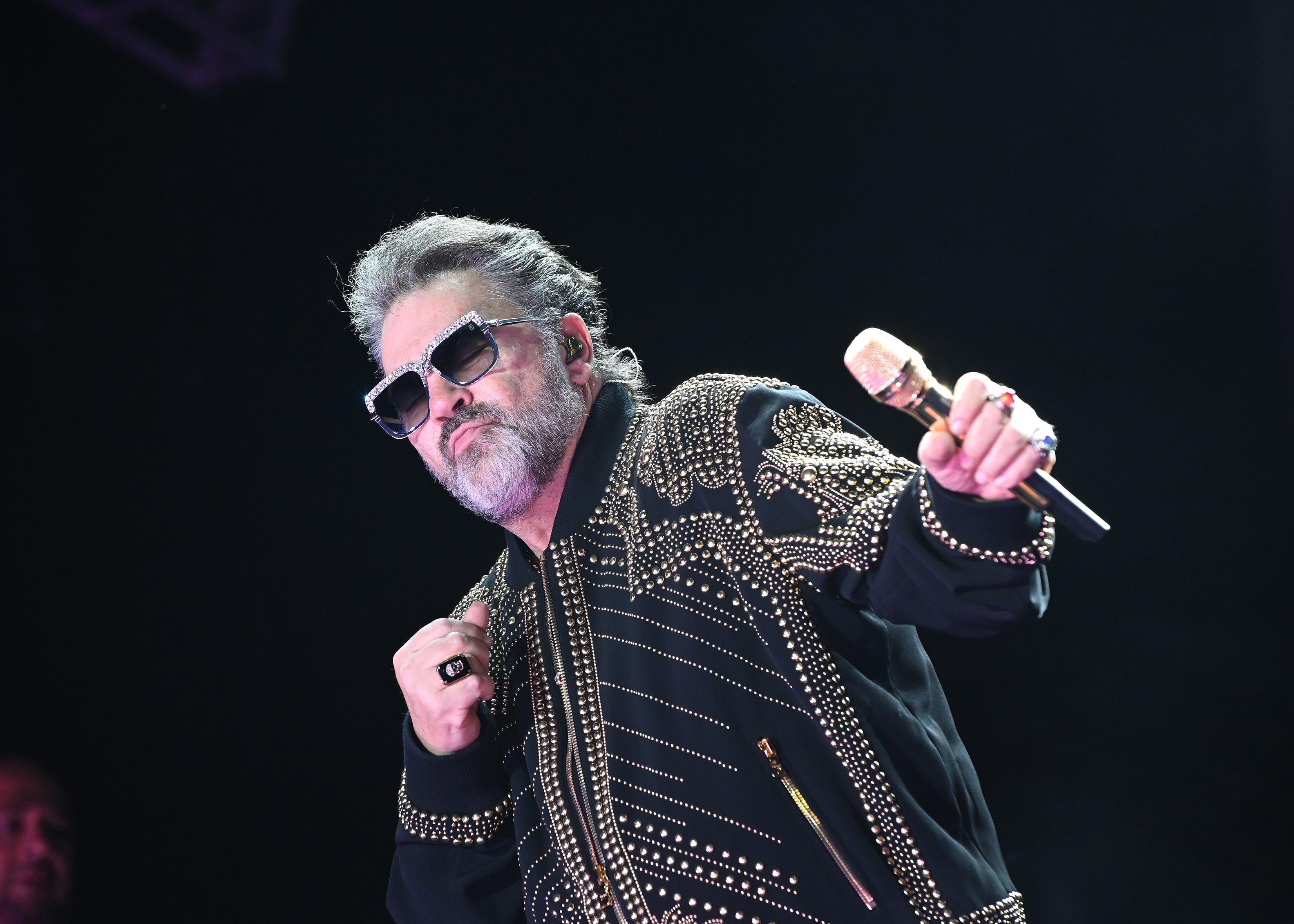 Manuel Mijares en concierto.