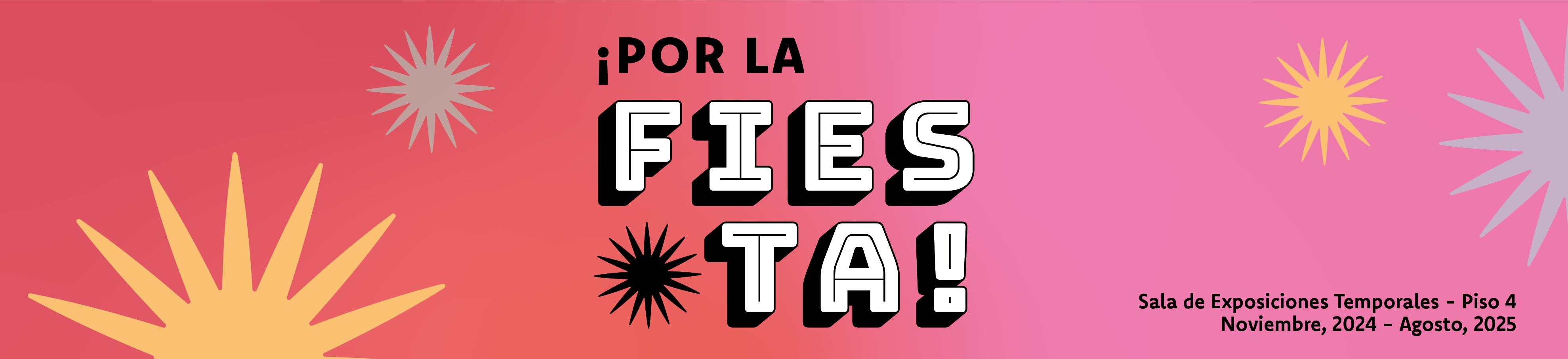 La exposición ¡Por la fiesta! del Museo del Jade pretende explorar las “Fiestas” o “Fiesta” como “expresión humana de un sentimiento y también de un momento concreto de un calendario y de un tiempo”, sus atributos y derivaciones, desde las posibilidades de una mirada detenida a las expresiones artísticas en la colección de artes visuales del Instituto Nacional de Seguros.