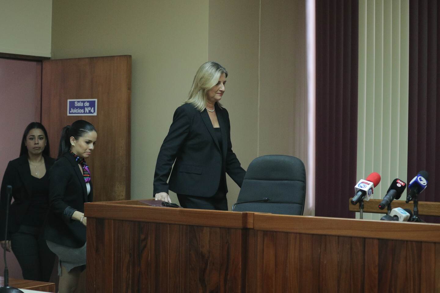 9/3/2018. San Jose. Tribunales de Goicoechea. Entrevista de Emilia Navas por parte de la comisión de nombramiento de la Corte para el puesto de Fiscal General. Foto Jeffrey Zamora
