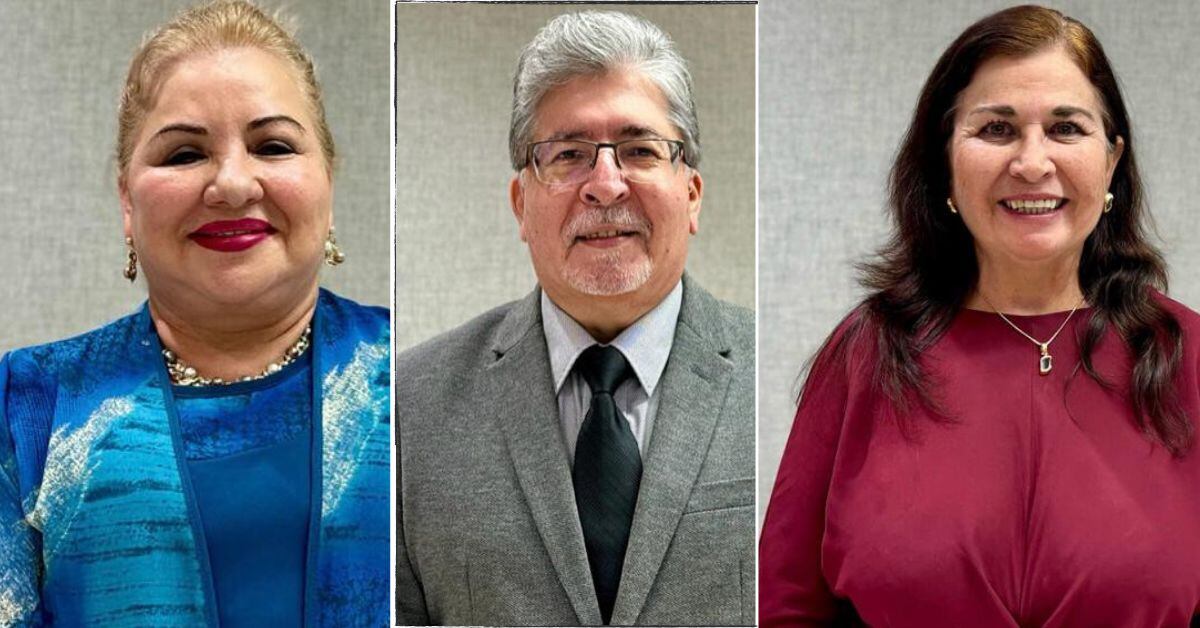 Representantes laborales en Junta Directiva CCSS: Martha Rodríguez (sindicatos), Martín Robles (cooperativas) y Vianey Hernández (solidarismo).