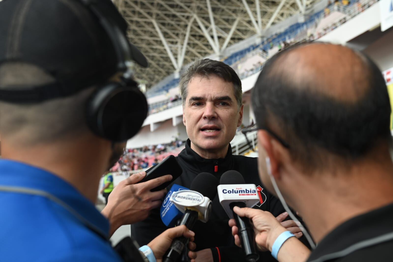 Tomás Guardia fue el directivo de Liga Deportiva Alajuelense que respondió todas las consultas de la prensa antes del inicio de los 90 Minutos por la Vida.