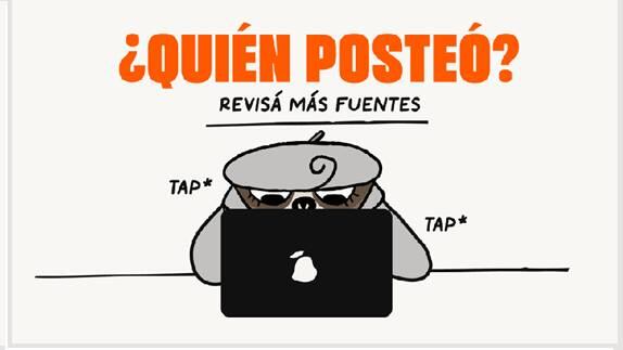 Campaña contra la desinformación de noticias falsas.