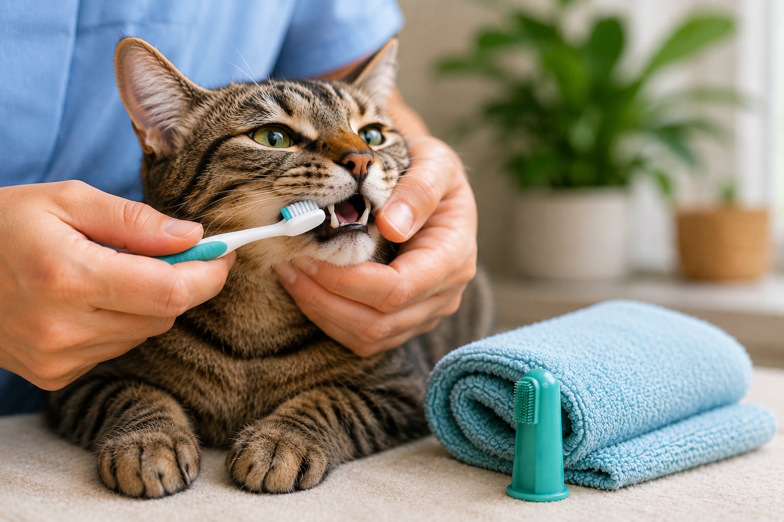 Una rutina gradual de cepillado y controles veterinarios periódicos puede marcar la diferencia en la salud dental de los gatos.