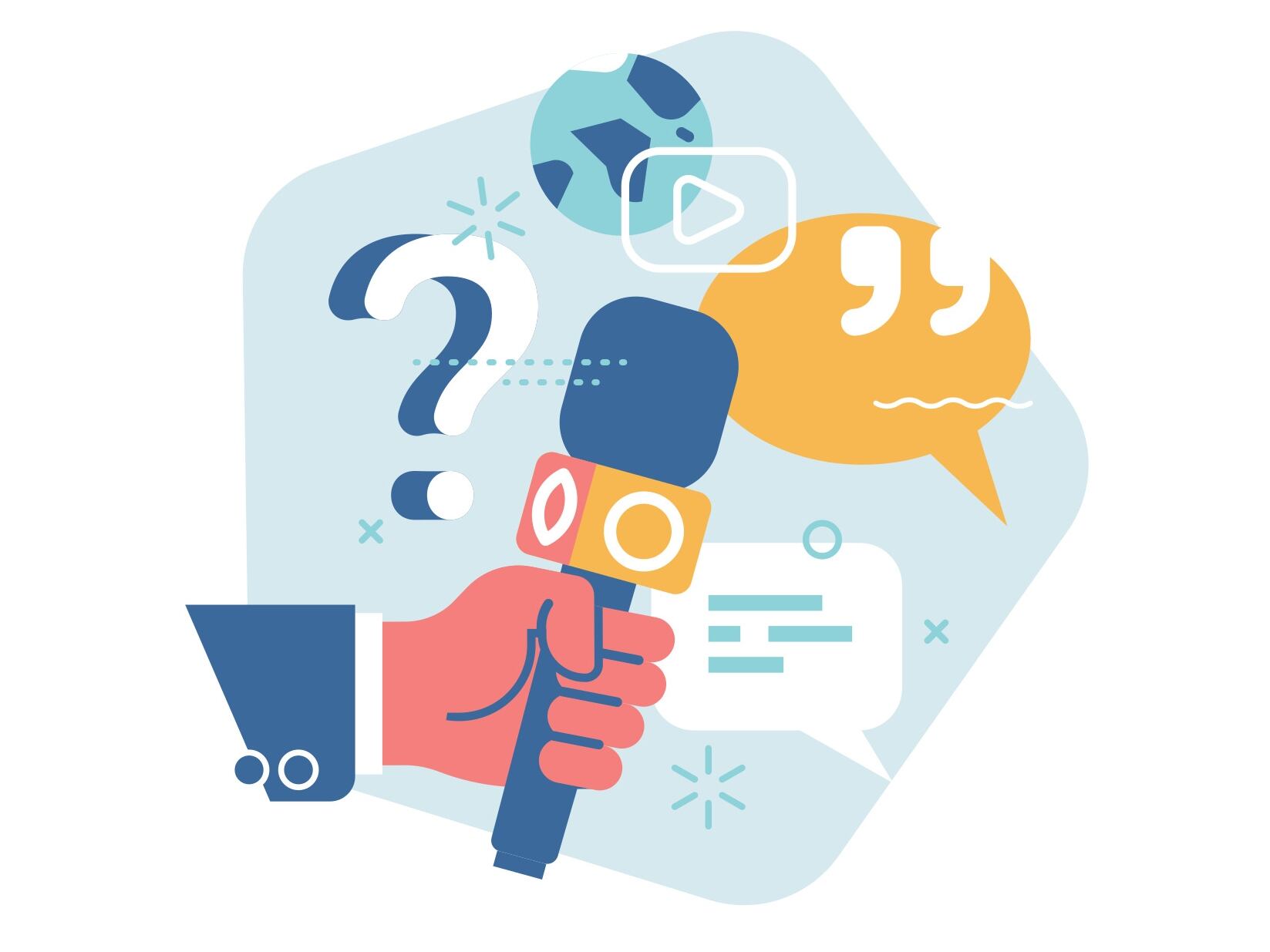 Prensa, preguntas de la prensa, conferencias de prensa, entrevistas