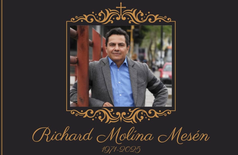 Falleció el periodista Richard Molina a los 54 años