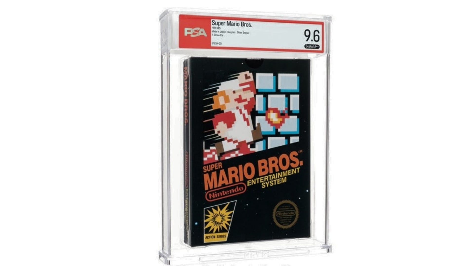 Un raro Super Mario Bros. sellado rompe récord y supera los $3 millones en subasta