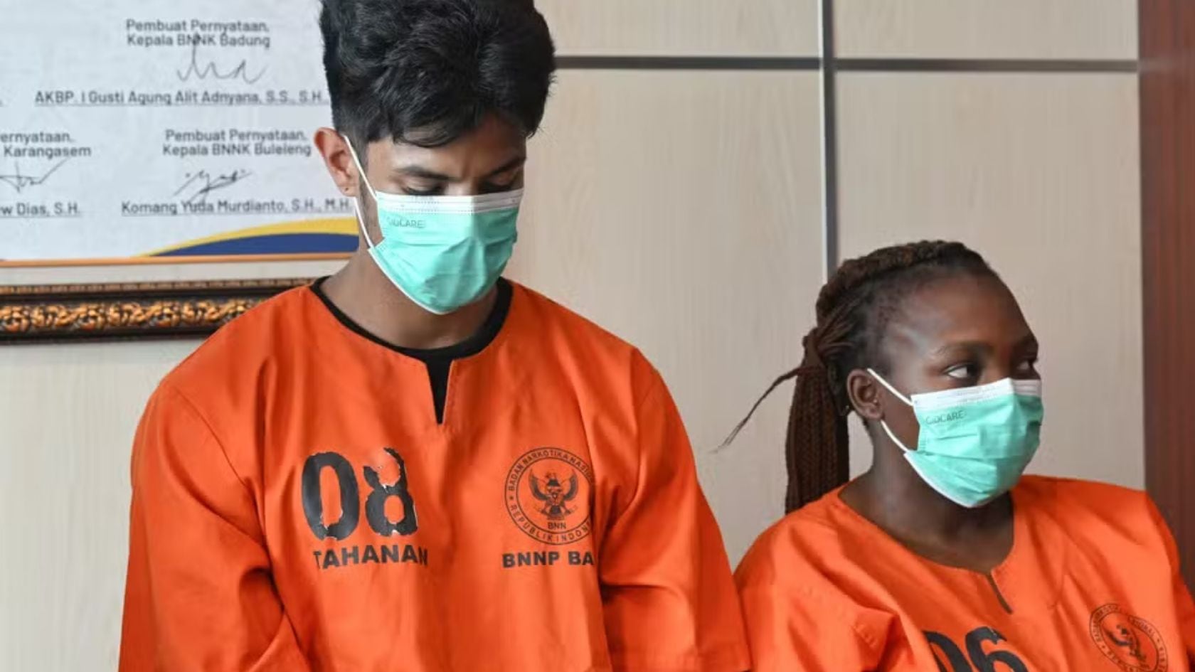 Indonesia podría condenar a muerte a dos extranjeros por ingresar cocaína y metanfetamina a Bali.