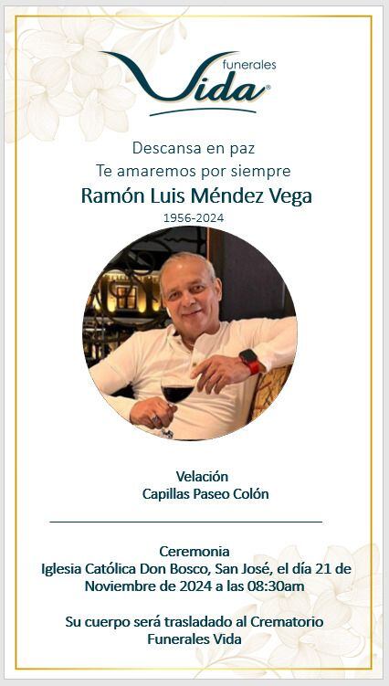 Estos son los detalles de las honras fúnebres de Ramón Luis Méndez.