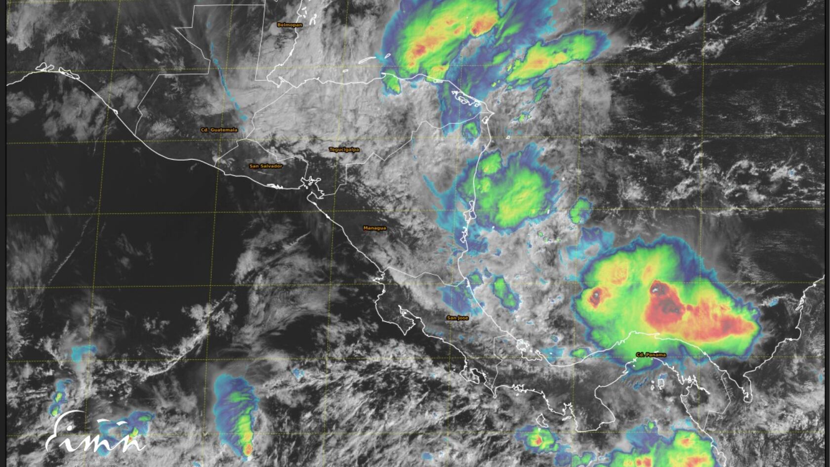 El IMN reporta lluvias intensas, vientos fuertes y bajas temperaturas por empuje frío en el Caribe, zona norte y Valle Central.