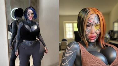 La modelo que gastó $500.000 en cirugías y tatuajes sorprende al mostrar una foto suya antes de los cambios