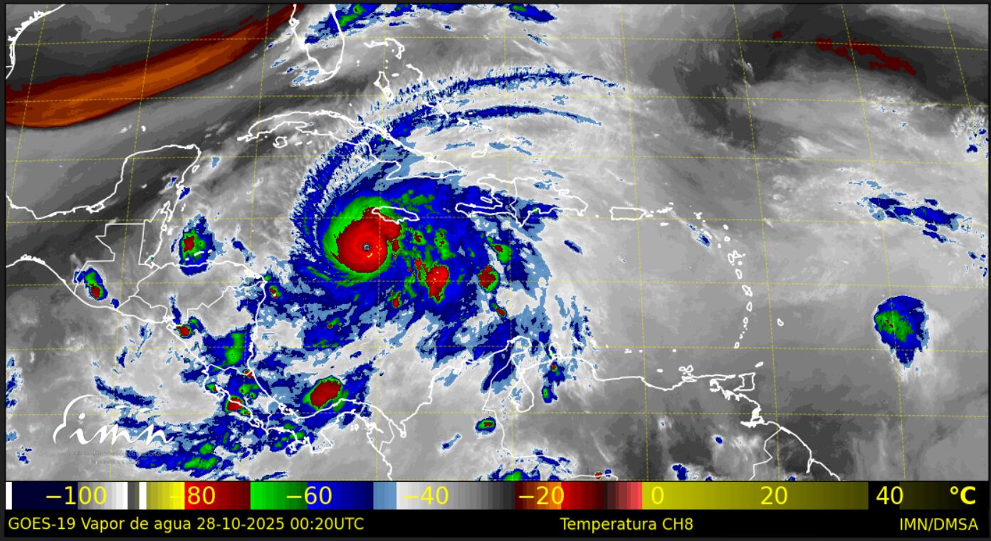 El huracán Melissa seguirá causando efectos indirectos en Costa Rica hasta el próximo miércoles, según el IMN.