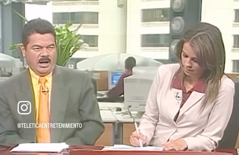Wendy Cruz y Marcelo Castro cuando presentaban Telenoticias