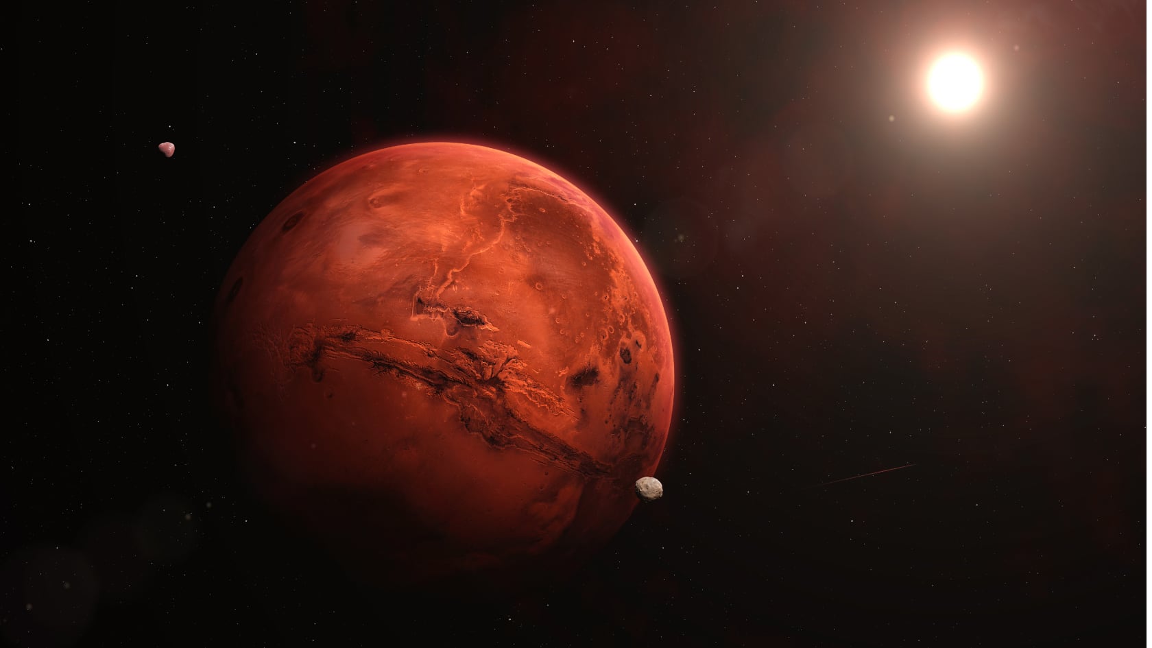 Imágenes orbitales revelaron antiguos deltas en Marte, lo que sugiere la existencia de un océano estable y condiciones más cálidas en su pasado.