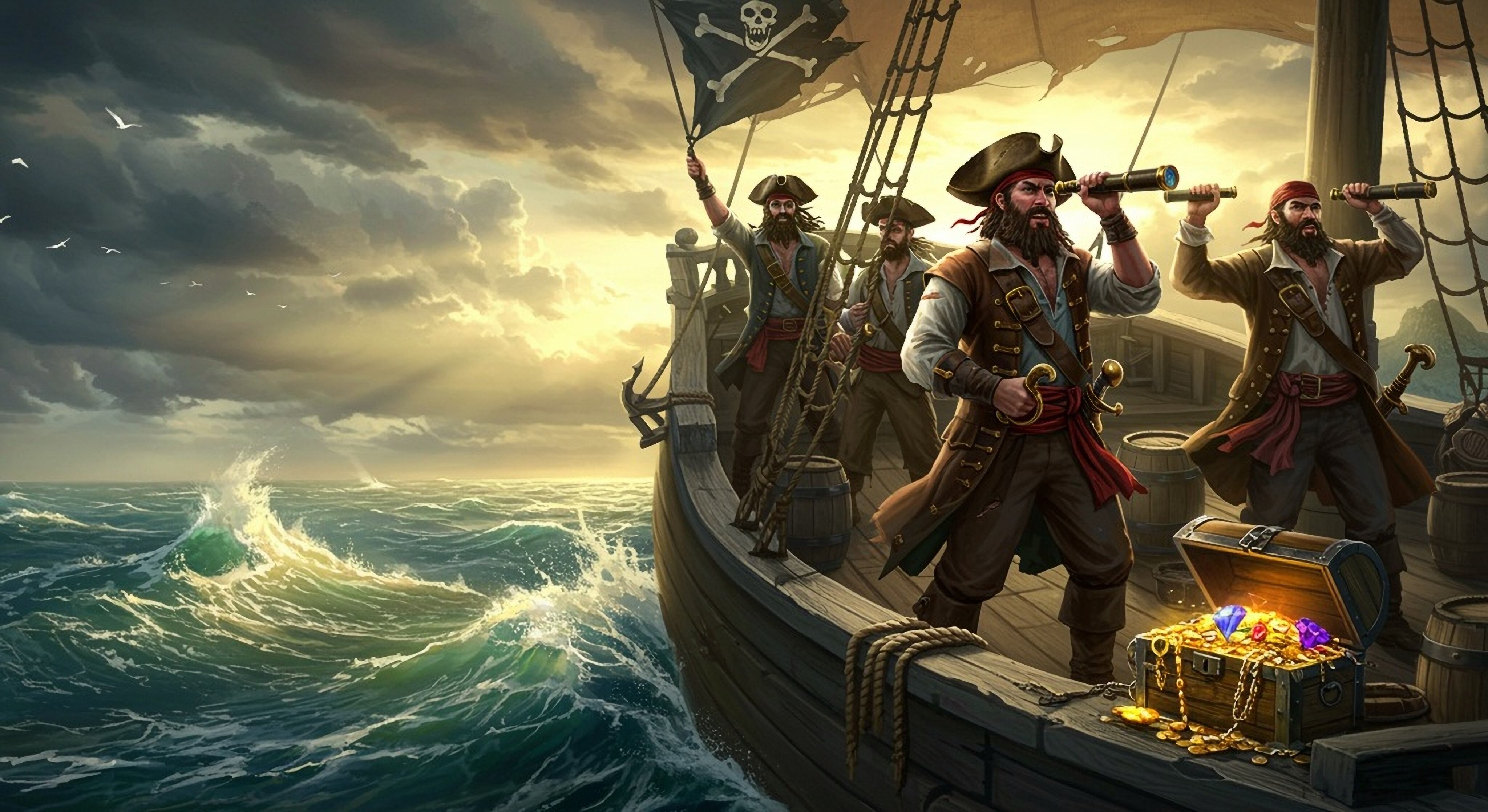 Piratas, barco pirata