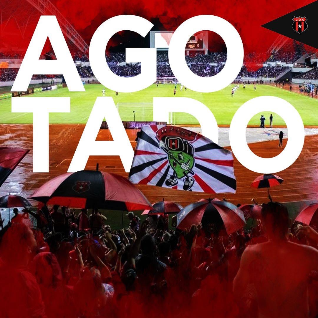 Liga Deportiva Alajuelense dio a conocer que vendió las 32.000 entradas que sacó a la venta para la gran final.
