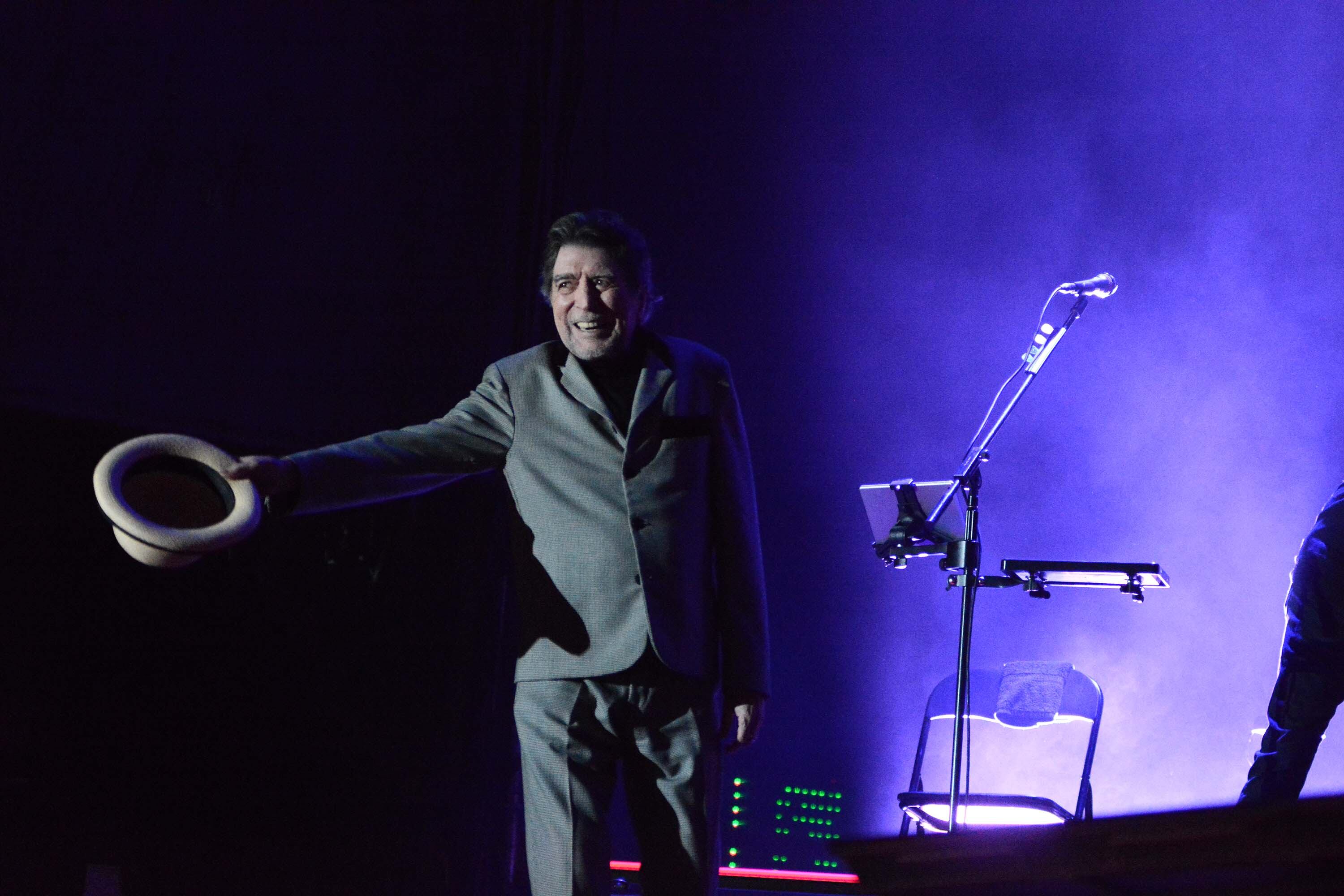 Joaquín Sabina en concierto.