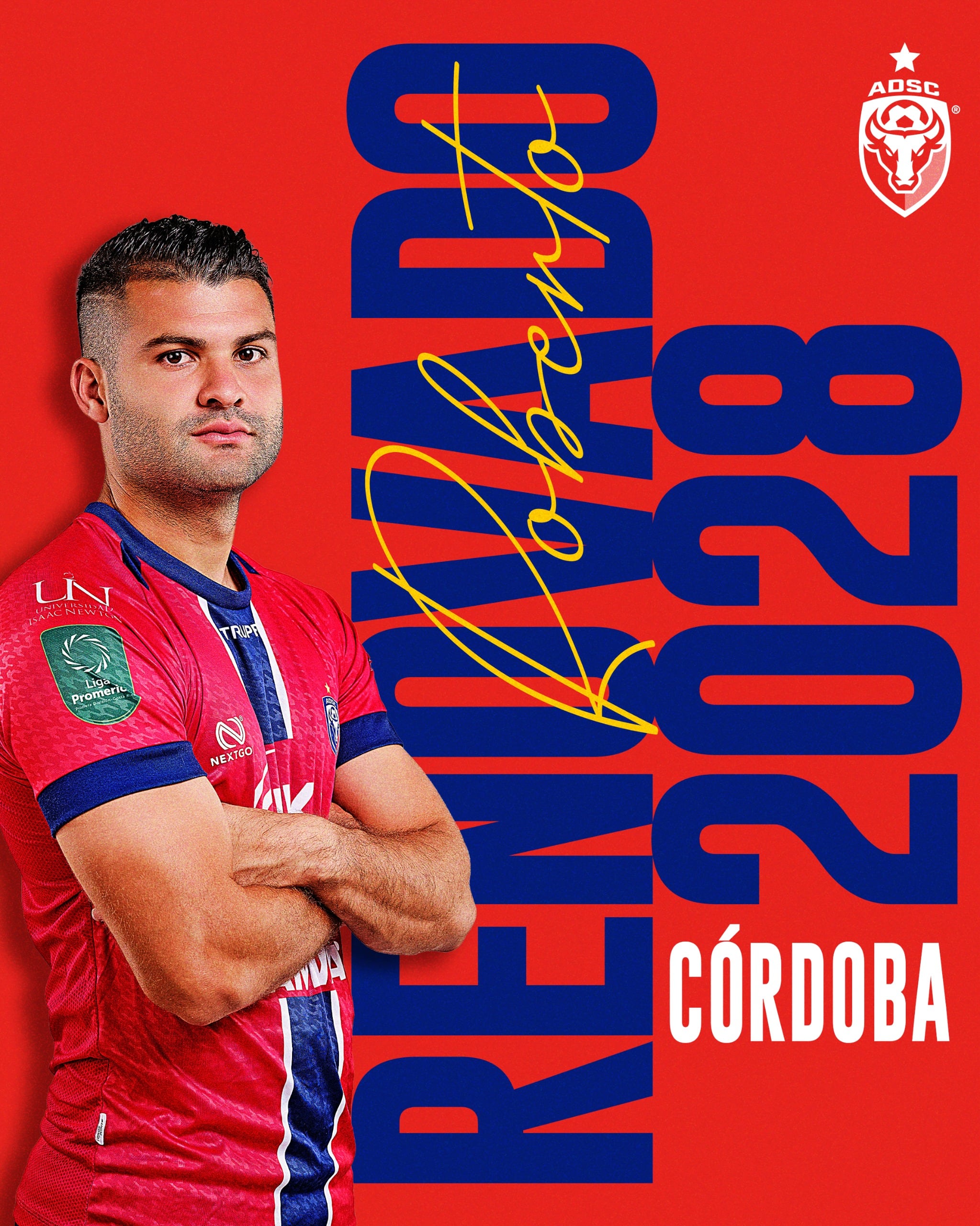 Roberto Córdoba ahora tiene contrato con San Carlos hasta el Torneo de Clausura 2028.