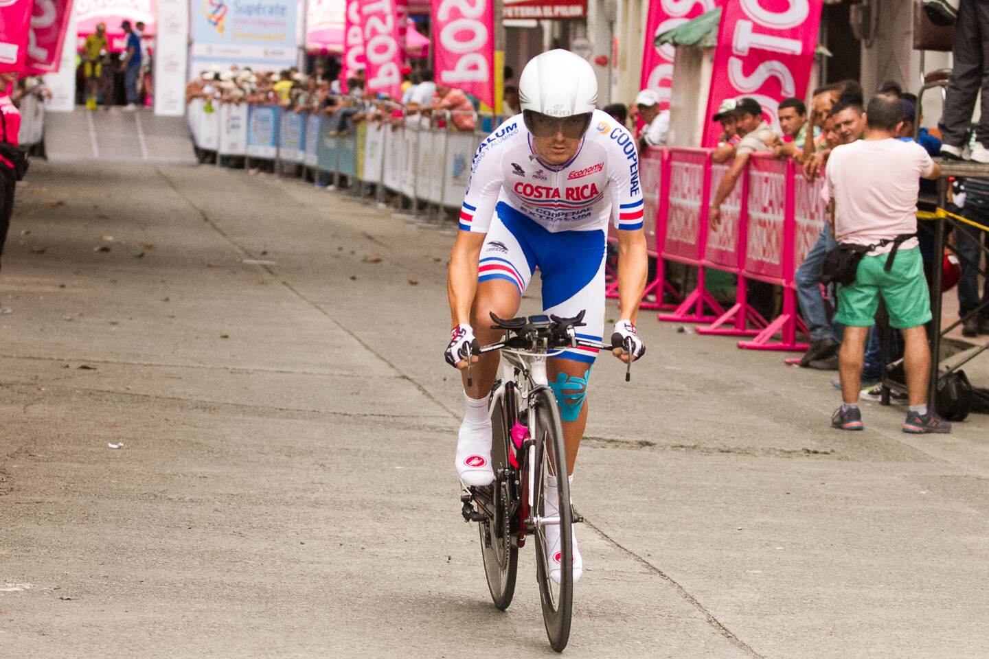 Josué González hizo un buen registro en la contrarreloj individual de la Vuelta a Colombia, trazada entre Viterbo y La Virginia.