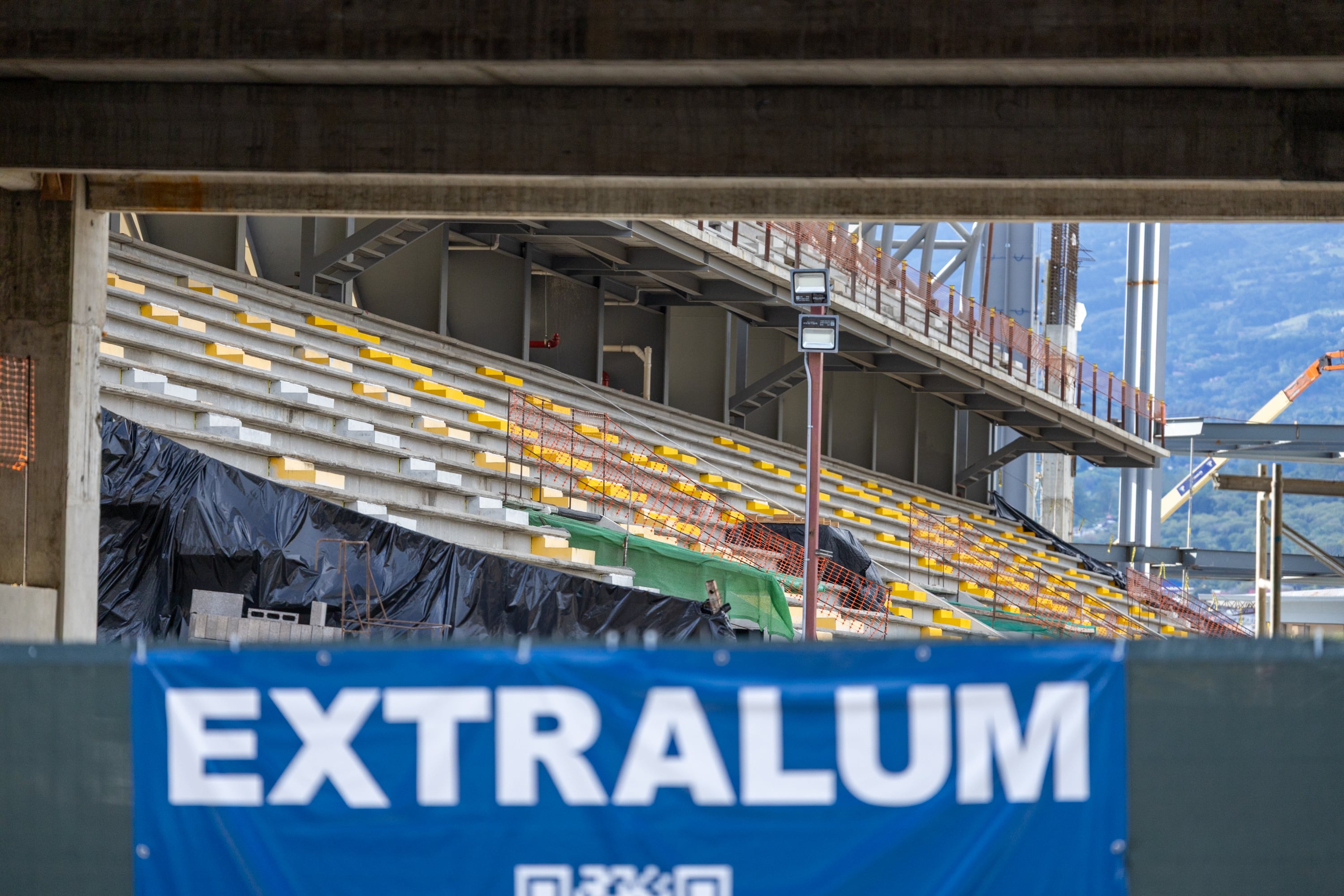 20/05/2026, Costa Rica, Heredia, Nuevo Estadio Eladio Rosabal Cordero, fotografías del avance en la construcción del nuevo estadio del Club Sport Herediano.