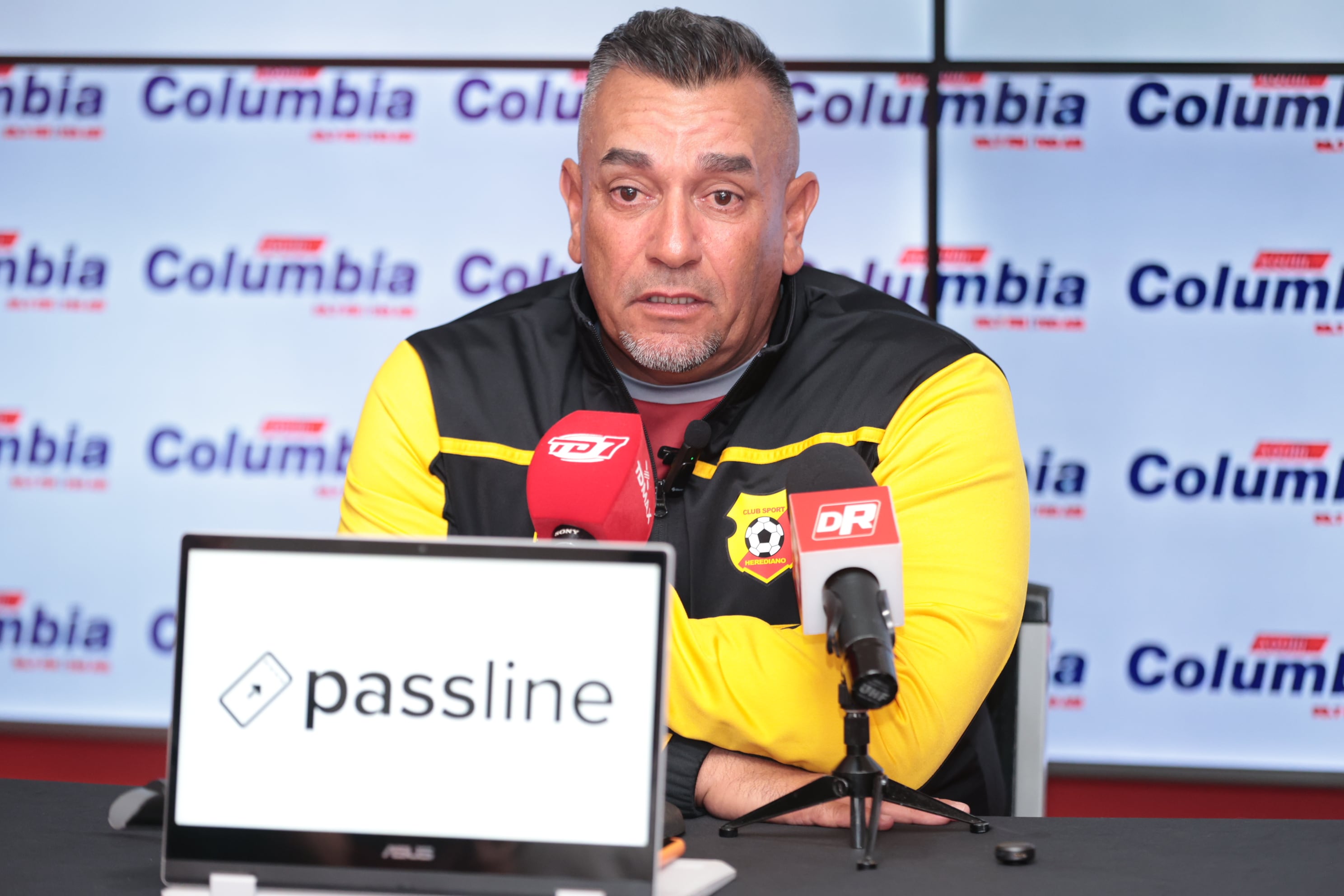 06/02/2026/ fotos de Jose Giacone director técnico de Herediano durante rueda de prensa / foto John Durán