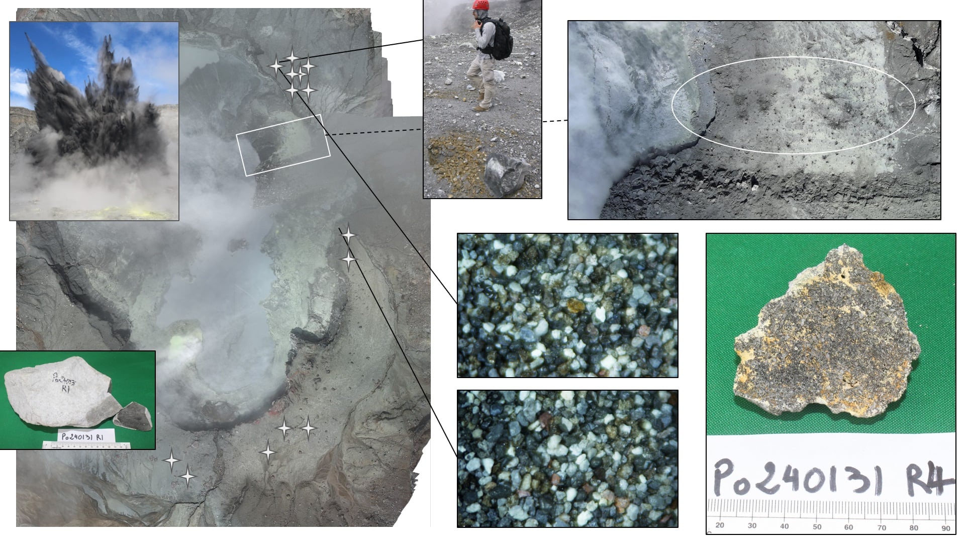 Los análisis de cenizas, gases, sismología y otros en el Poás, dejan ver que la actividad reciente no tiene mayores componentes de magma que obliguen a cerrar el acceso, pero la vigilancia sigue de forma estricta. Foto: Ovsicori.