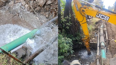AyA suspende servicio de agua en Santa Ana y Escazú por rompimiento de tubería. ¿Cuándo se reanudará?