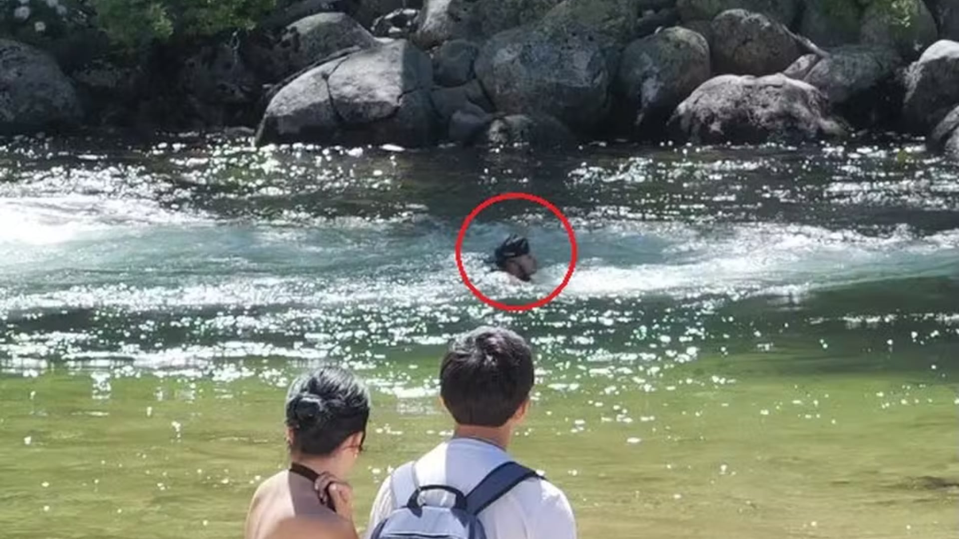 La fotografía captó los últimos momentos de un hombre de 22 años antes de ser arrastrado por la corriente en Yosemite, donde una joven trató de salvarlo sin éxito.
