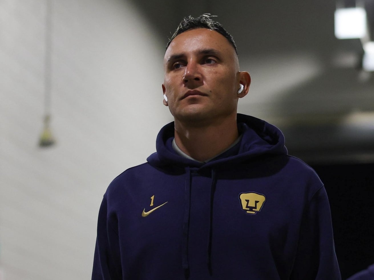 Keylor Navas se mostró muy serio luego de la derrota de Pumas.