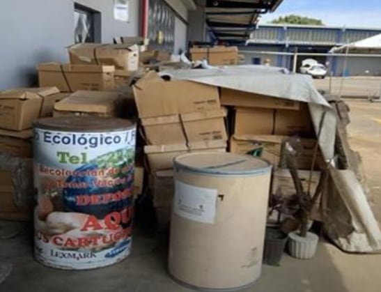 Material del Cosevi sobre educación vial que nunca se repartió.