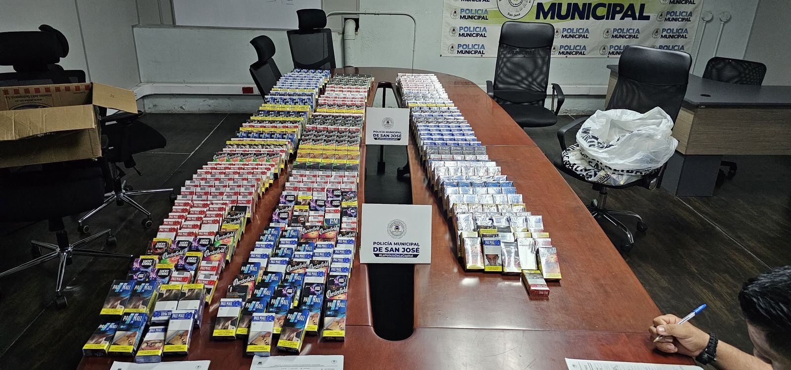 Cigarros decomisados en San José