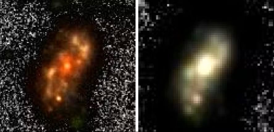 La galaxia Alaknanda muestra una estructura madura y una intensa formación estelar en los primeros 1.500 millones de años del Universo.