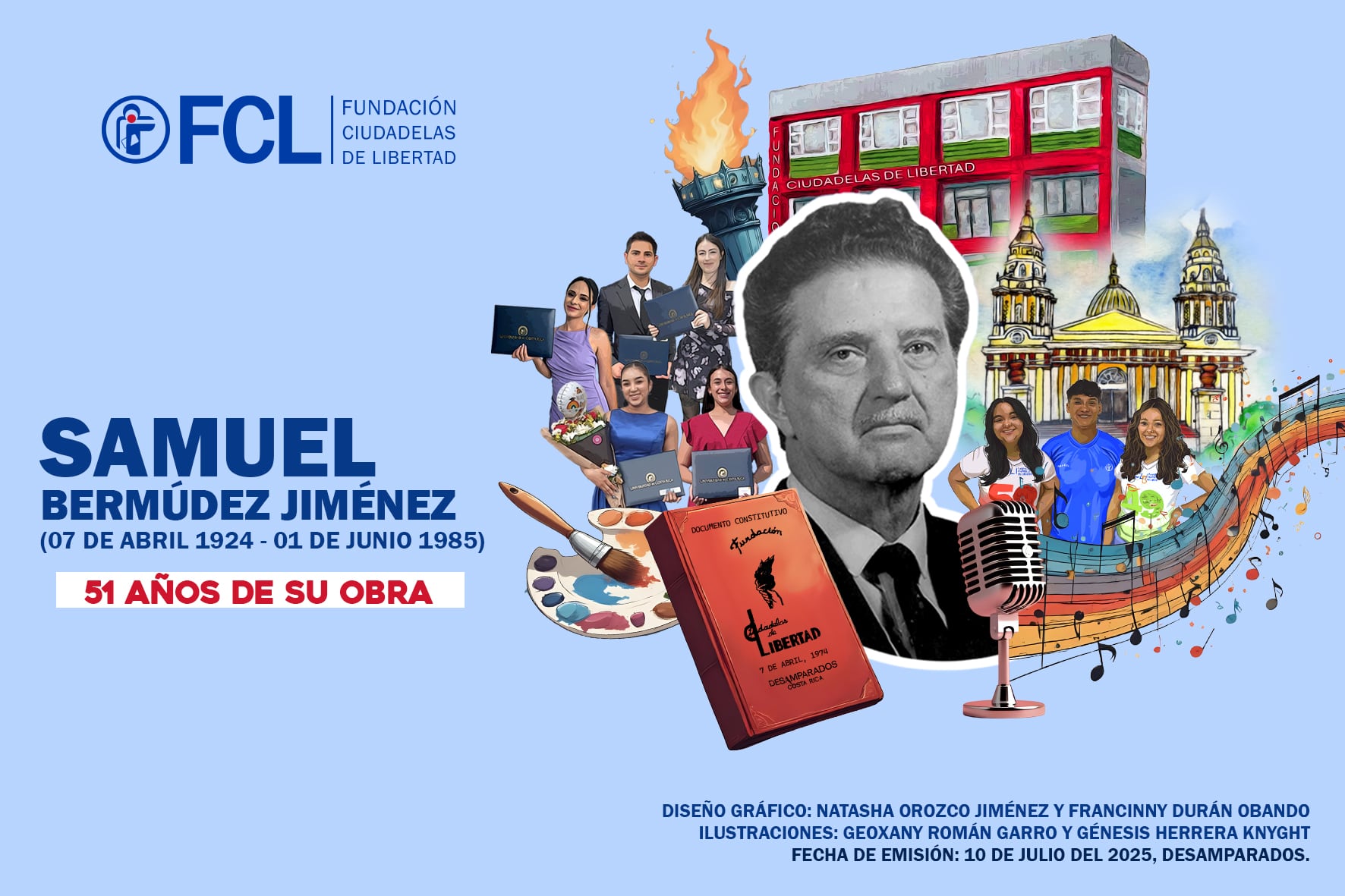 Tributo a Samuel Bermúdez Jiménez, fundador de la Fundación Ciudadelas de Libertad