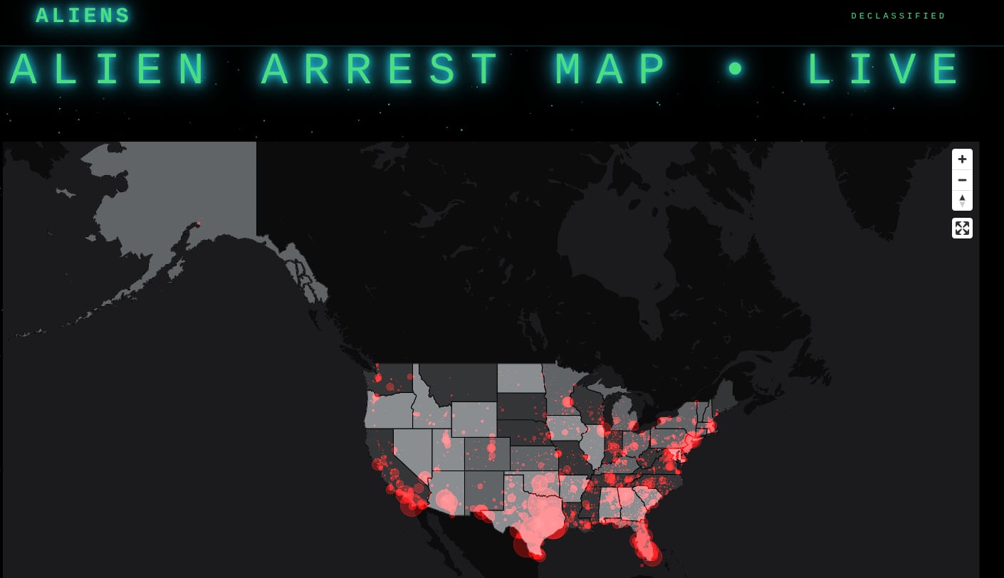 El portal “ALIENS.GOV”, impulsado por la Casa Blanca, muestra estadísticas de arrestos migratorios en distintas ciudades de Estados Unidos e incluye a Costa Rica entre los países de origen de algunos detenidos.