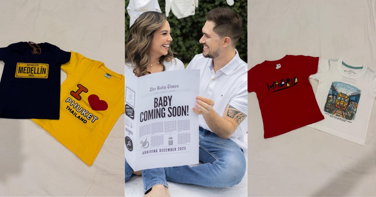 Janeth García y Ricardo Quesada deseaban tanto convertirse en padres que en cada país que visitaron le compraron una camiseta a su hija.