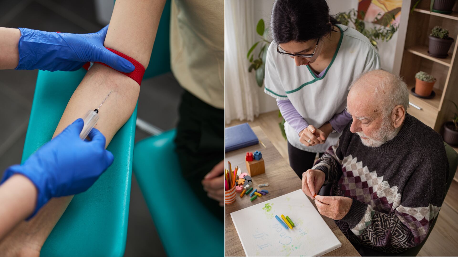 Imagen ilustrativa de un análisis de sangre usado para detectar Alzheimer. La prueba mide niveles de la proteína MTBR-tau243 y permite conocer el grado de avance de la enfermedad.