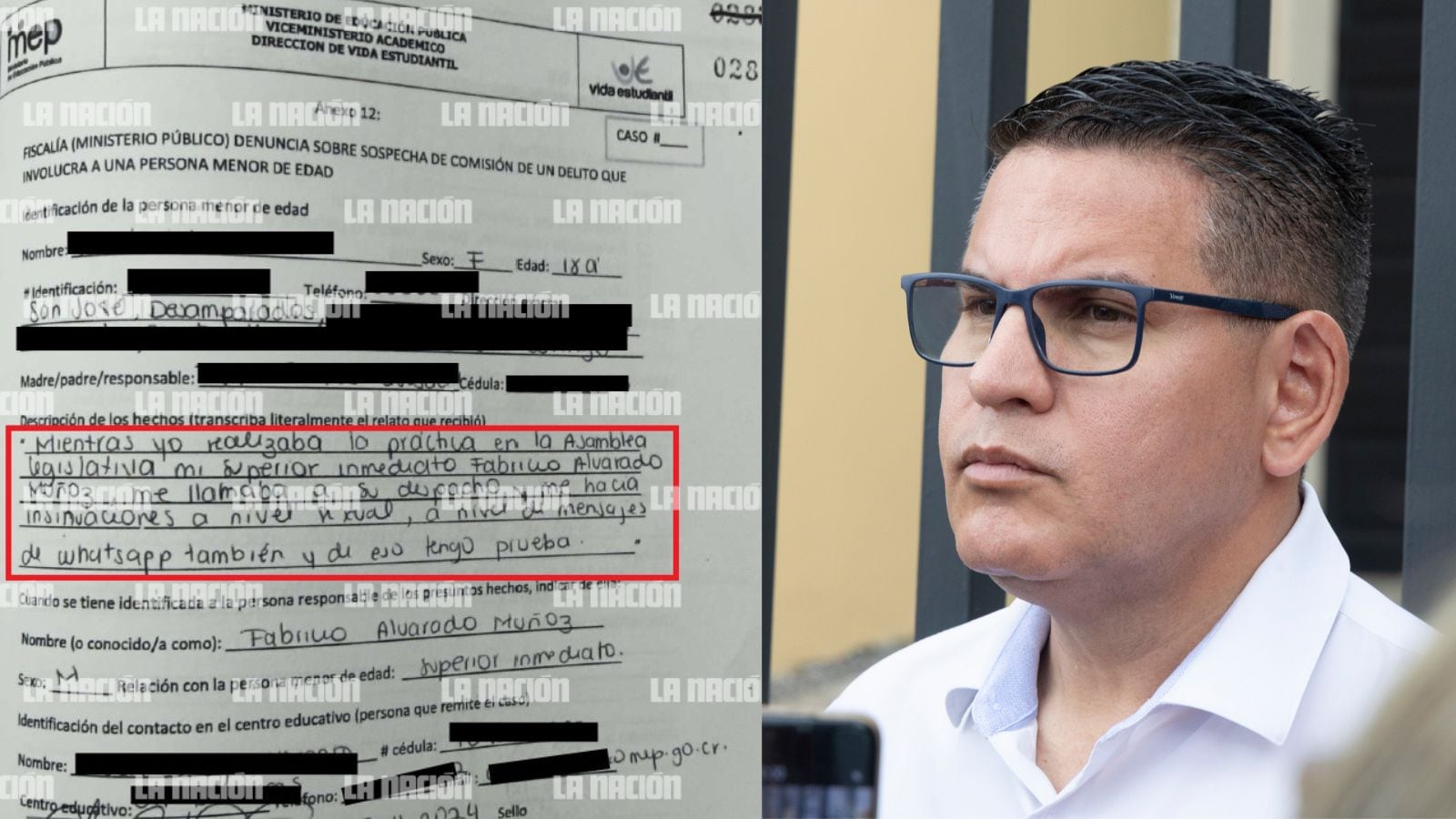 Denuncia Fabricio Alvarado
