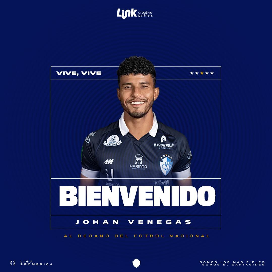Johan Venegas, Cartaginés