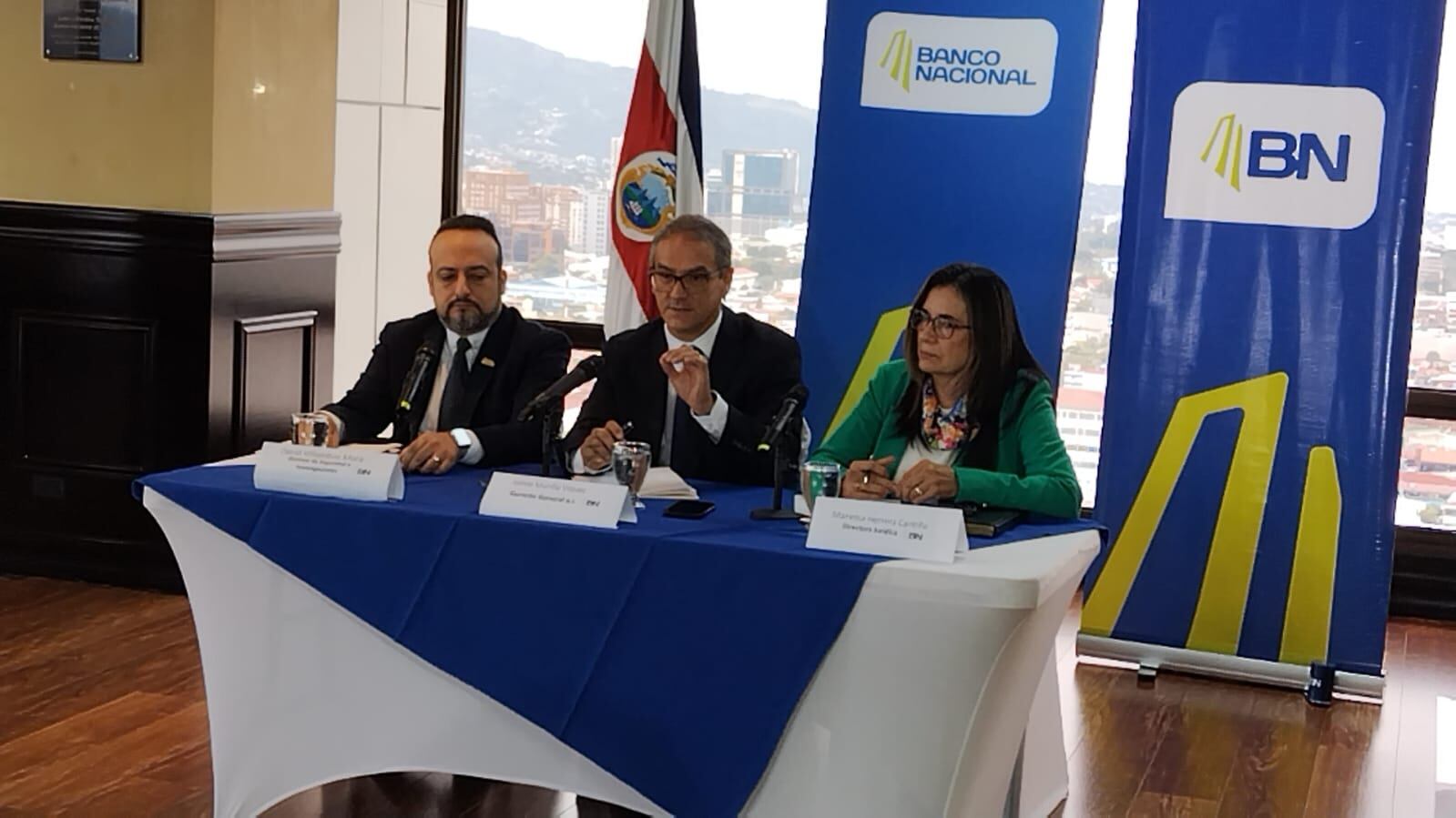 Banco Nacional faltante conferencia de prensa