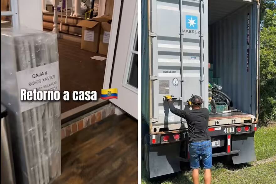 La ecuatoriana Dachel García dejó EE. UU. y pagó $10.600 para mudarse con todo a Ecuador sin pagar impuestos.